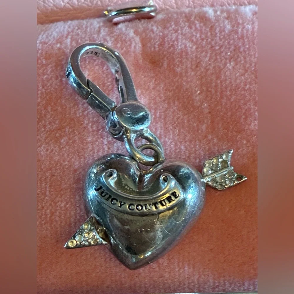Juicy Couture Sterling Silver Heart Charm. - Picture 1 of 4